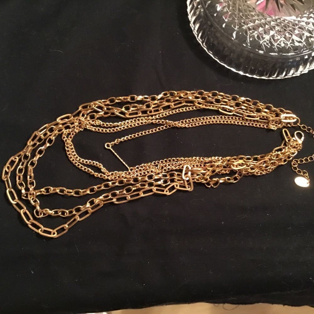 Claire’s Goldtone Multi Chain Necklace